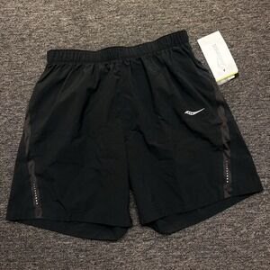 Men Size Small Saucony Outpace Running Shorts Run Lux III Short Athletic 7" New